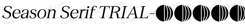 Season Serif TRIAL字体转换